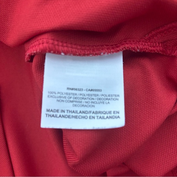 Nike Golf Dri-Fit Men's Large Golf Polo Short Sleeve Red - Picture 2 of 5